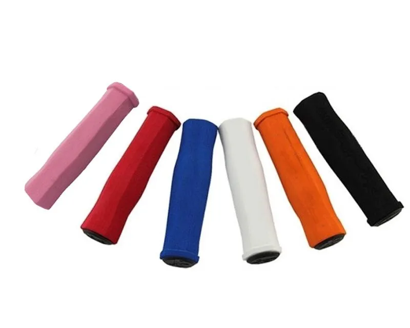 2 Pcs Soft Sponge Cycling Fixed Gear Bike Handlebar Grips - Pink