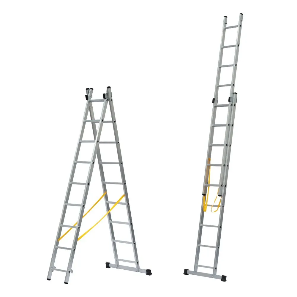 2.9mt 2-Section 2 Way Aluminum Combination Ladder