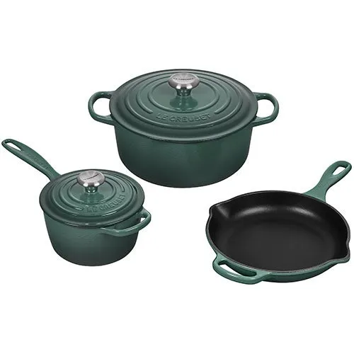 5pc Signature Cast Iron Cookware Set Artichaut