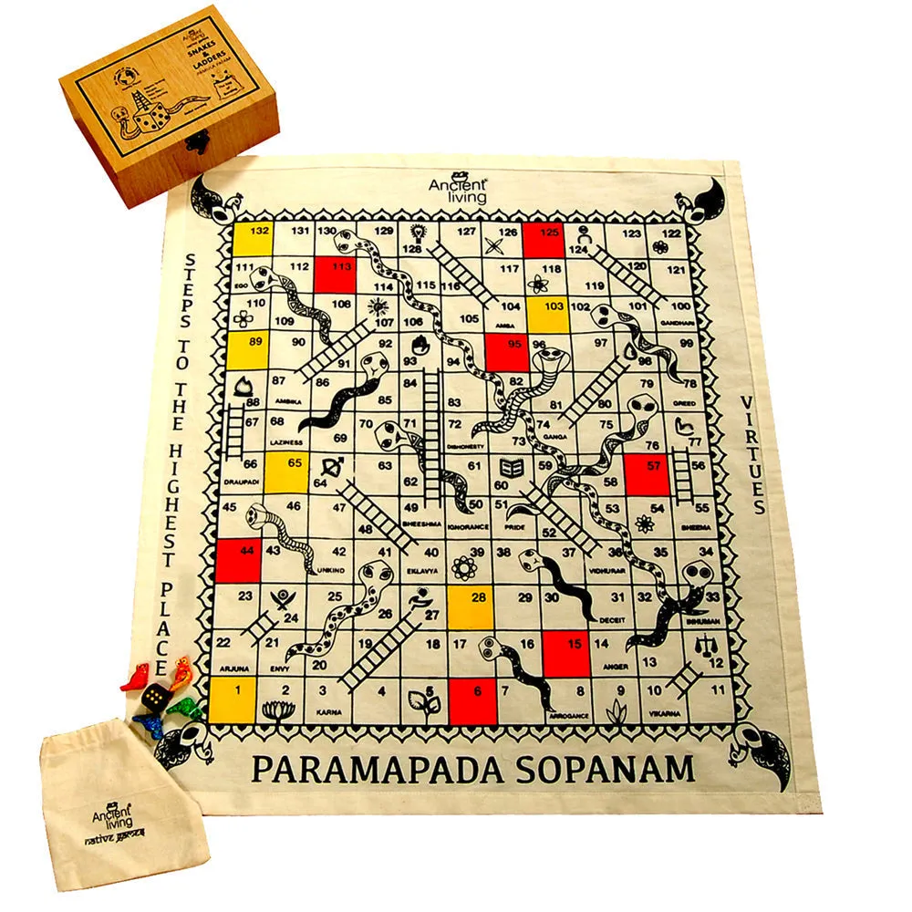 Ancient Living Paramapada Sopanam | Vaikunthapaali | Moksha Pata | Snake and Ladder Big Size | Indian Traditional Board Game