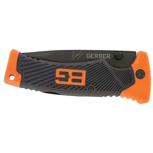 Bear Grylls Series - Survival Foldin Sheath Knife, Black, Clam Package