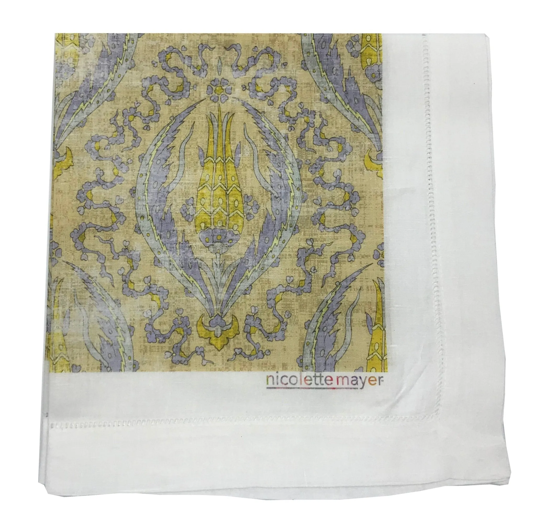 Byzantine Jewel Gold 22X22 Hemstitch Napkin, Set of 4