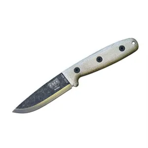 Camp-Lore Reuben Bolieu RB3 Fixed 3.5" Blade, Tan Micarta Handles, Sheath