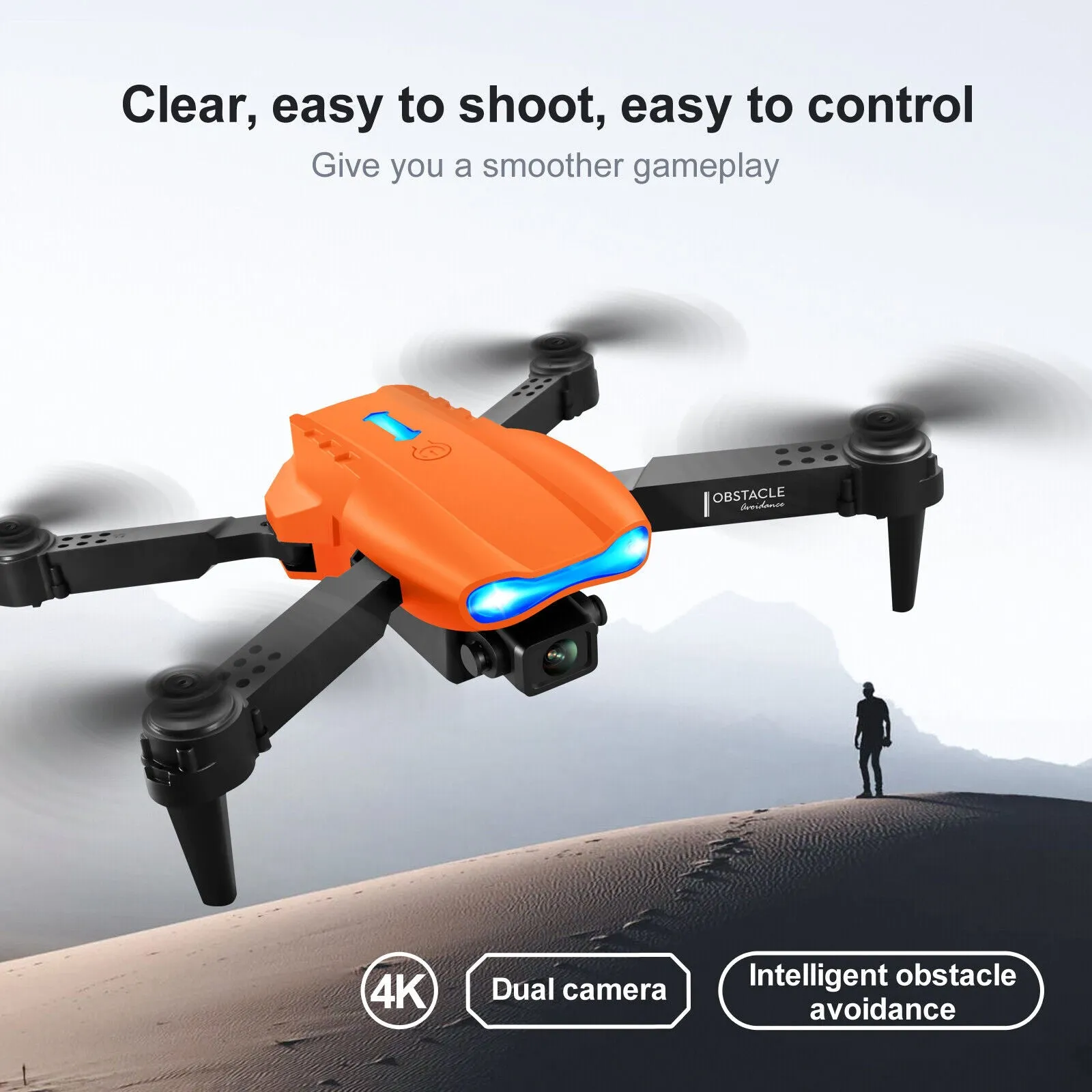 Drones Quadcopter 5G 4K GPS Drone X Pro with HD Dual Camera Wifi FPV Foldable RC