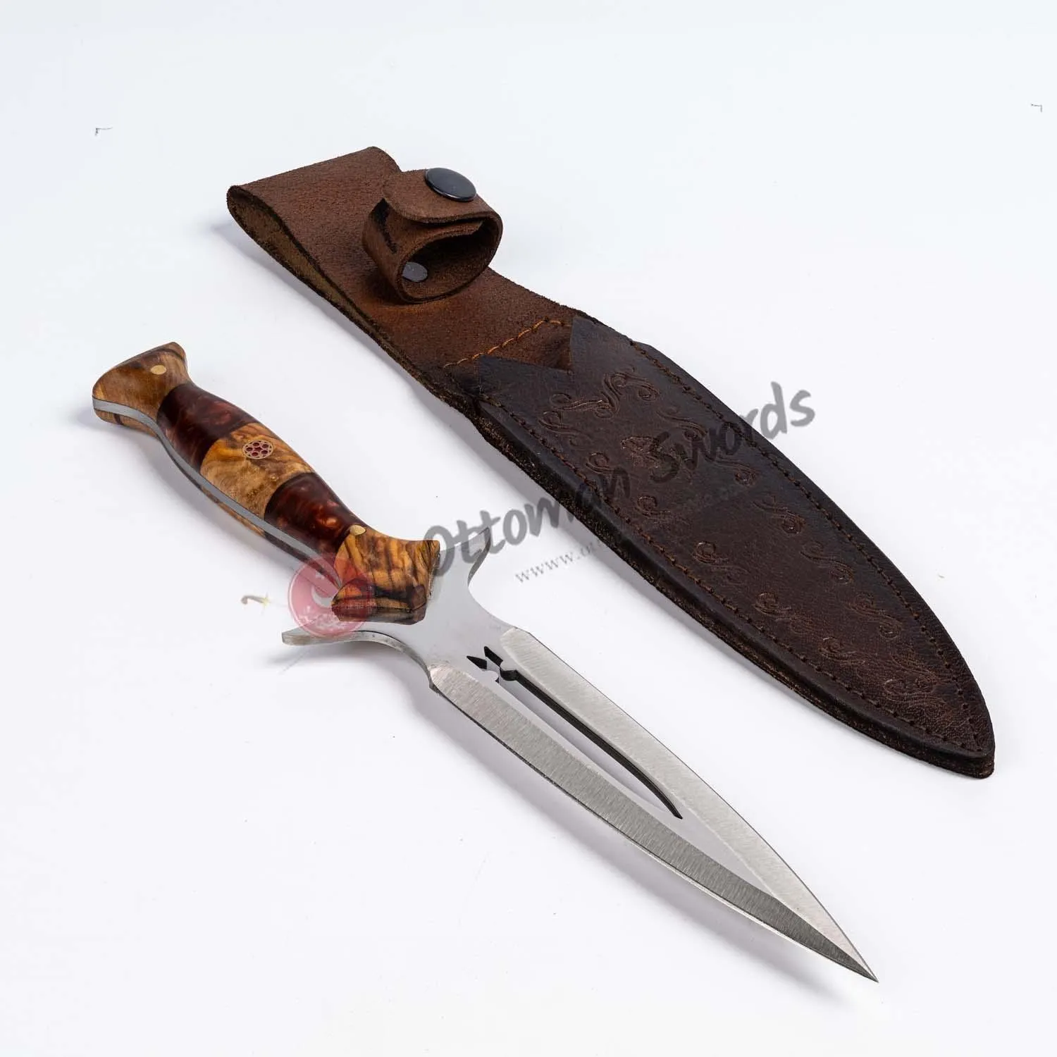 Epoxy Handle Double Edged Custom Dagger