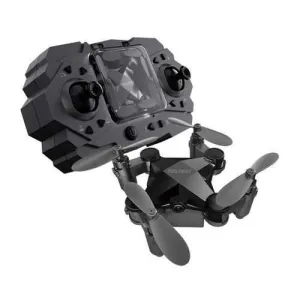 Folding Mini Drone Toy Black Fixed Height