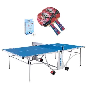 Giant Dragon Outdoor Table Tennis Table   2 Giant Dragon Tai Chi 3 Star Rackets and 6 Giant Dragon Silver