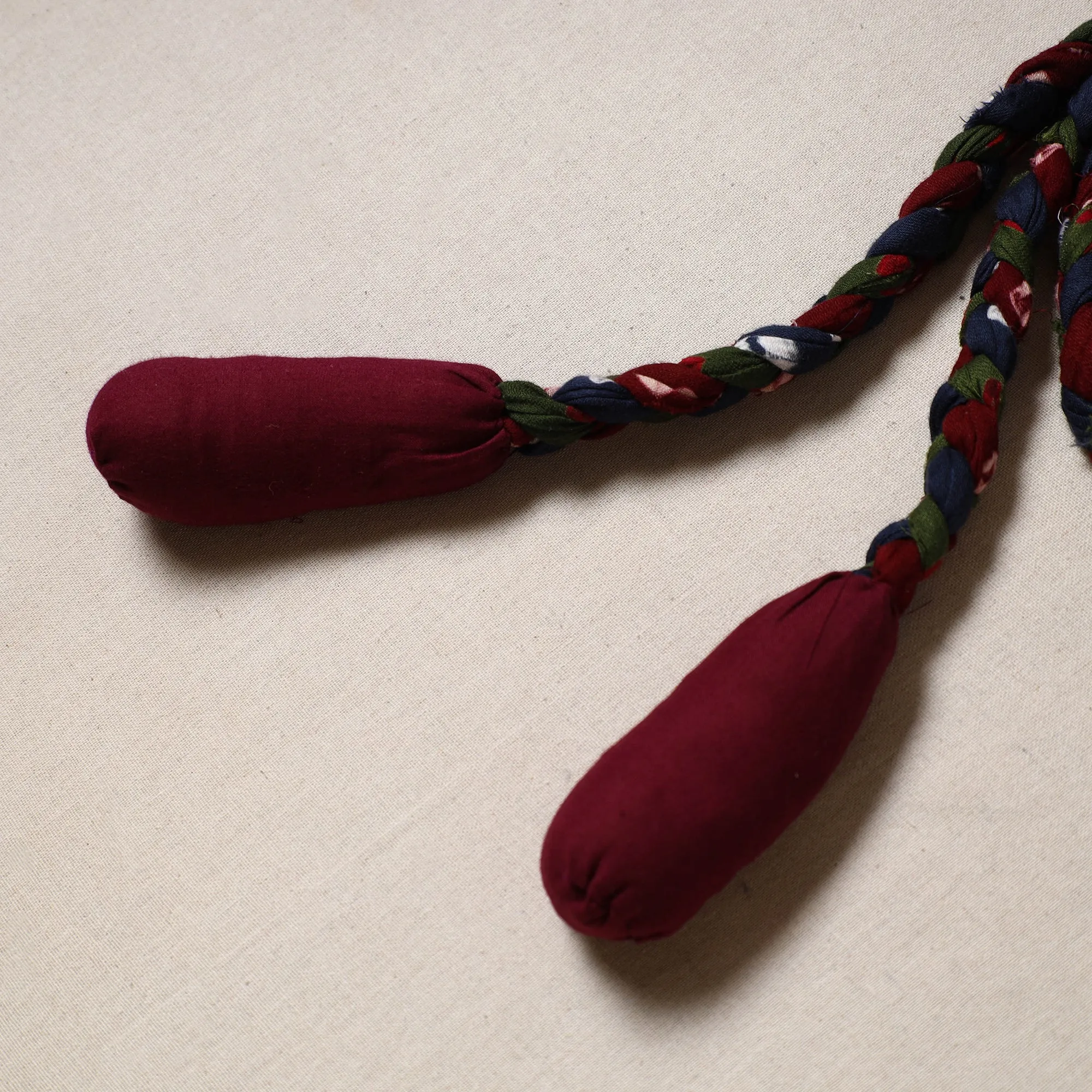 Handmade Upcycled Fabric Skipping Jump Rope 24