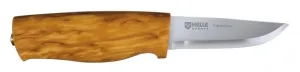 Helle-Folkekniven 80 mm S/S blade, curly birch handle