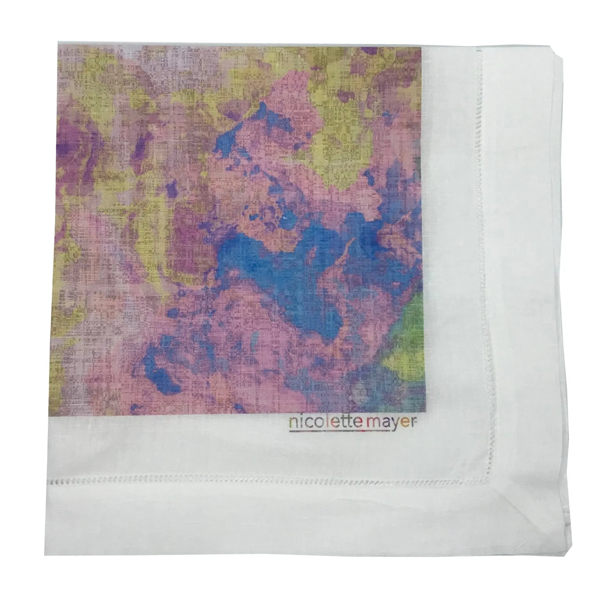 Impressionism Fressia 22X22 Hemstitch Napkin Set Of 4