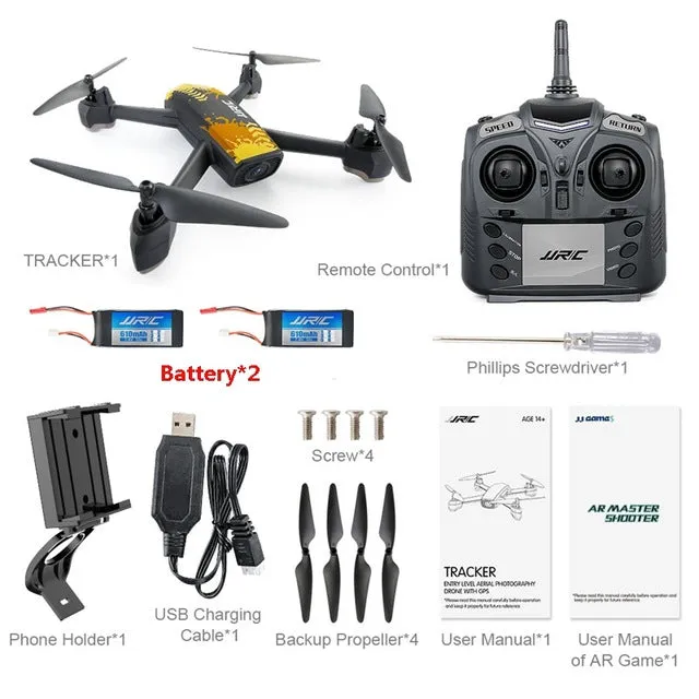 JJRC H55 TRACKER WIFI FPV With 720P HD Camera GPS Positioning RC Drone Quadcopter Camouflage RTF VS JJPRO P130 H37 MJX Bugs 6