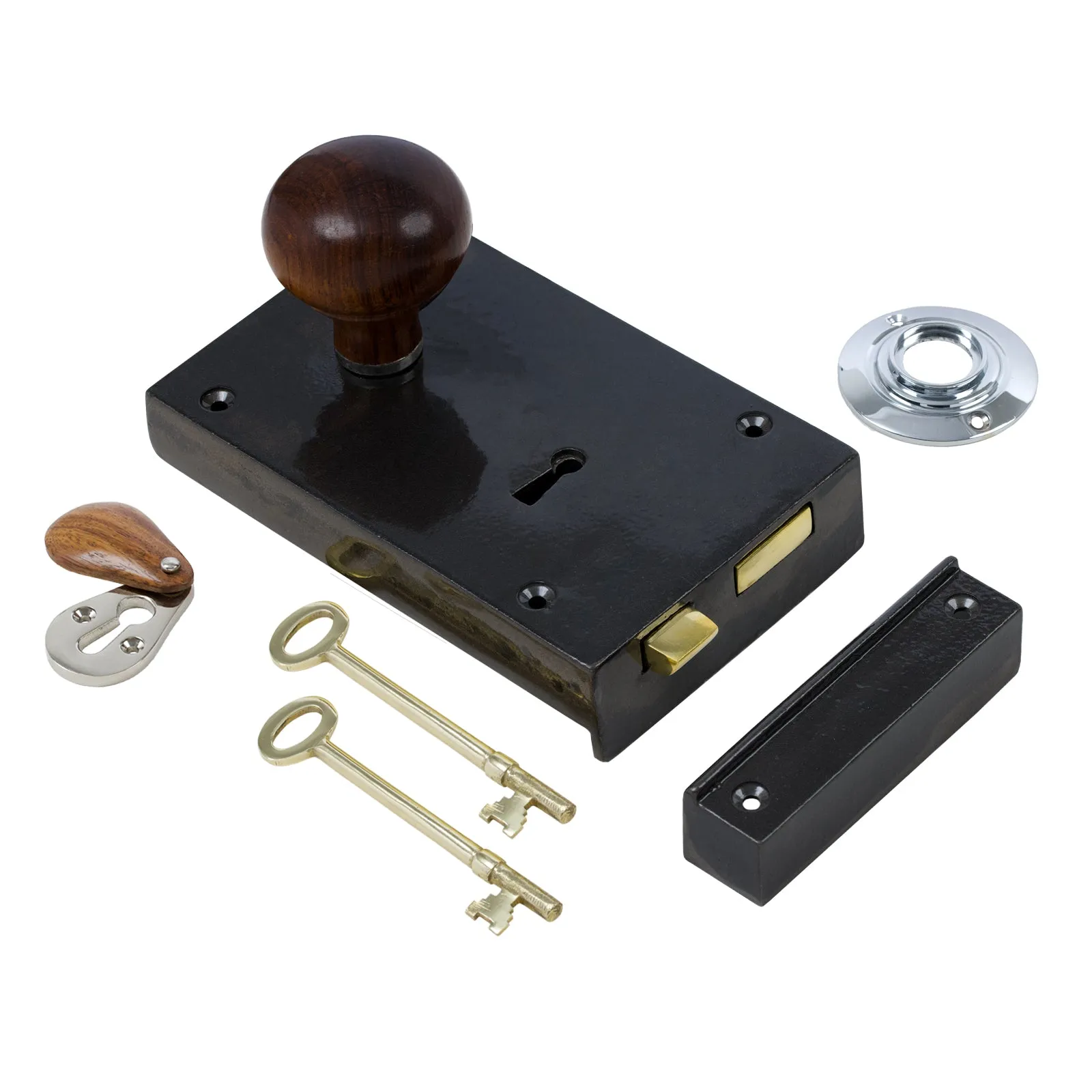 Large Iron Rim Lock & Knob Sets