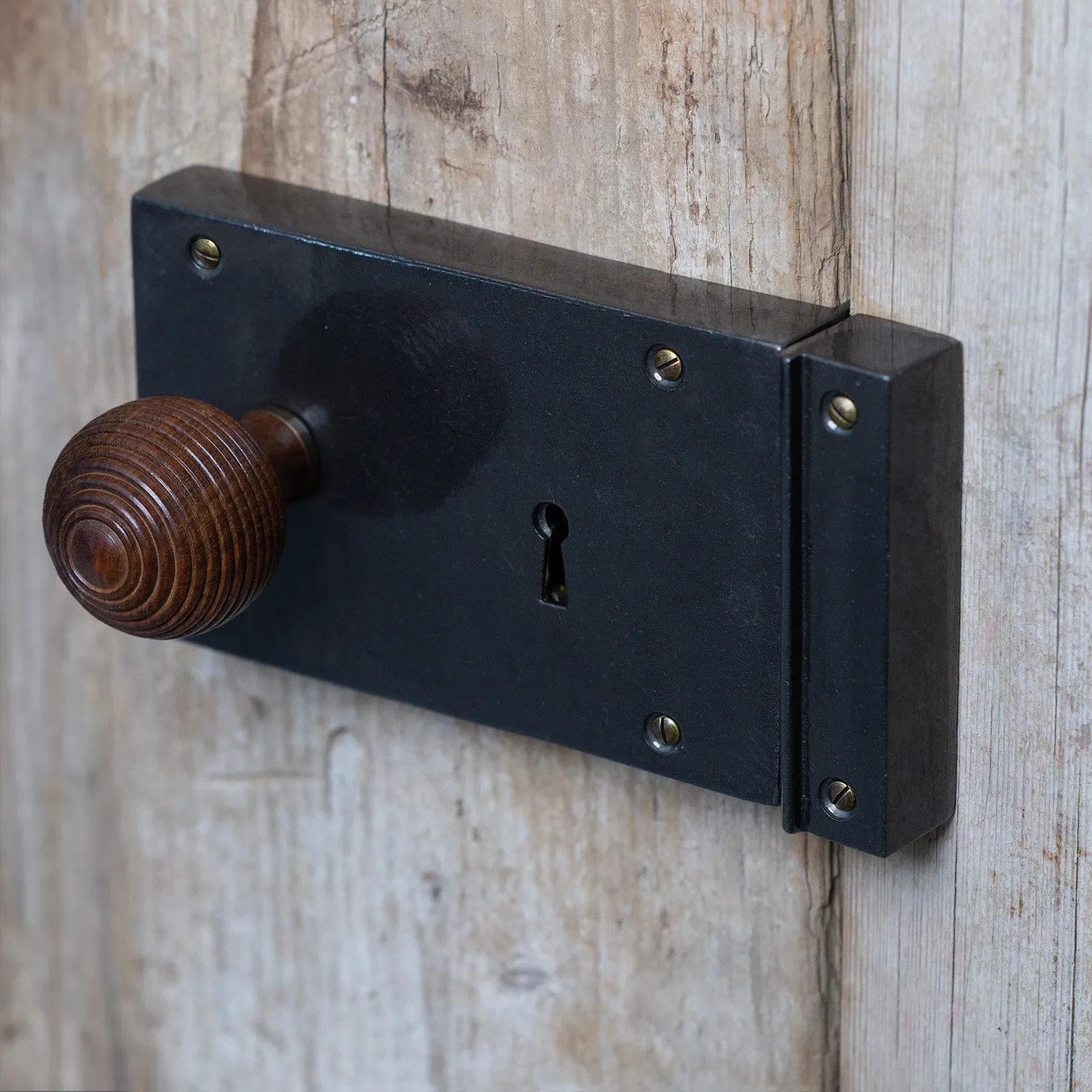 Large Iron Rim Lock & Knob Sets