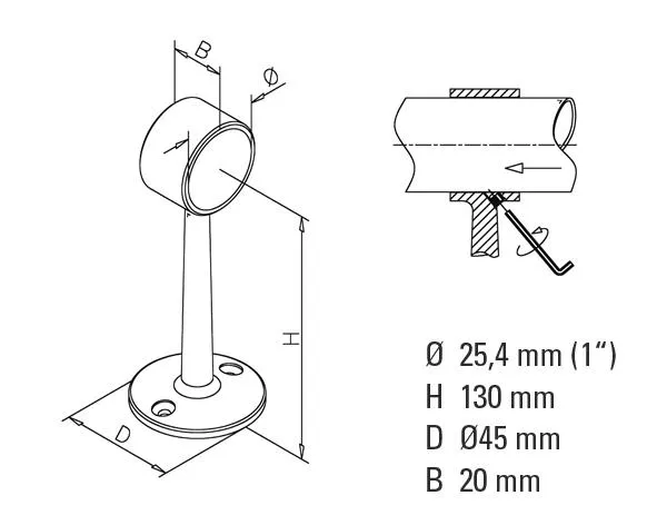 Non-Tarnish Centre Post