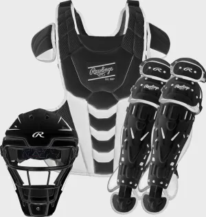 Rawlings Velo Fastpitch Youth Catchers Box - Black/White Intermediate