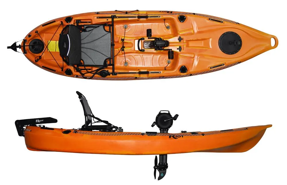 Riot Mako 10 Pedal Drive Angler Fishing Kayak