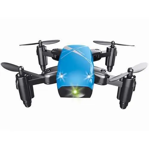 S9 Mini Folding UAV 4-Axis Aircraft Blue