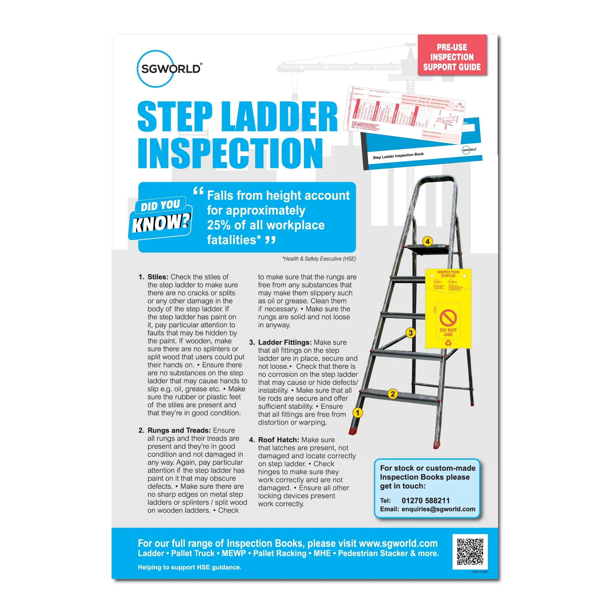 Step-Ladder Inspection Poster