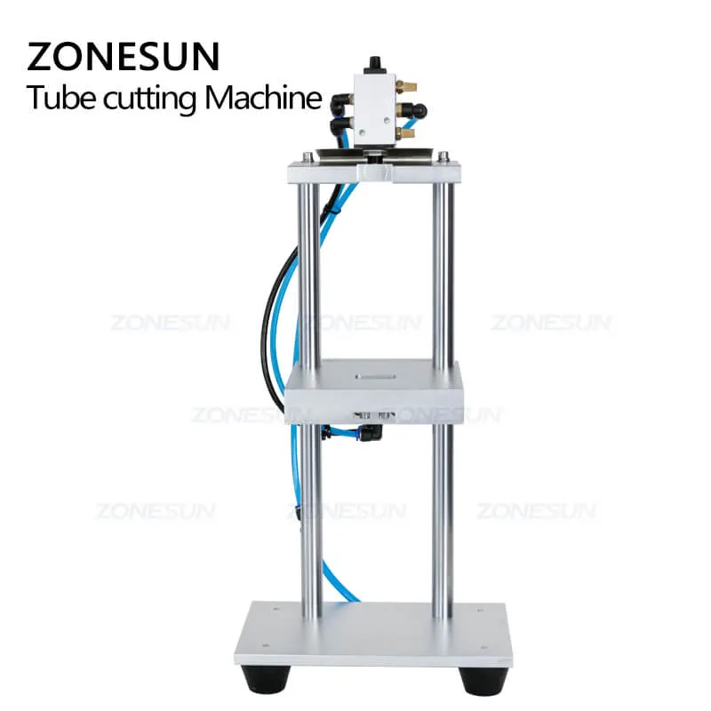 ZS-JG300 Small Portable Semi-automatic Pneumatic Perfume Dip Tube Cutter Cutting Machine